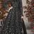 BLACK COLOR CORDING HEAVY SEQUINS NET SEMI STICHED PANT STYLE GOWN