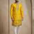 Mens designer yellow kurta trouser set