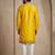 Mens designer yellow kurta trouser set