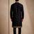 Mens designer black kurta trouser set