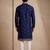 Mens designer navy blue kurta trouser set
