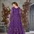 Exquisite Purple Cording Heavy Sequins Net Pant-Style Gown