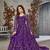 Exquisite Purple Cording Heavy Sequins Net Pant-Style Gown