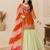 ORANGE COLOUR Fandy Silk Embroidered Lehenga Set