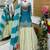 BLUE COLOUR Fandy Silk Embroidered Lehenga Set