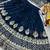 navy blue colour Heavy Fox Georgette Embroidered Lehenga Choli Set