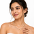 White freshwater pearl necklace and earring set, gold wire branch design, bridal jewellery