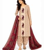 Women's Pure Cotton Unstitched Salwar Suit Material With Dupatta