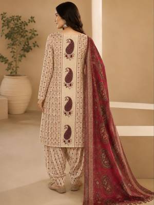Women's  Cotton Unstitched Salwar Suit Material With Dupatta 2