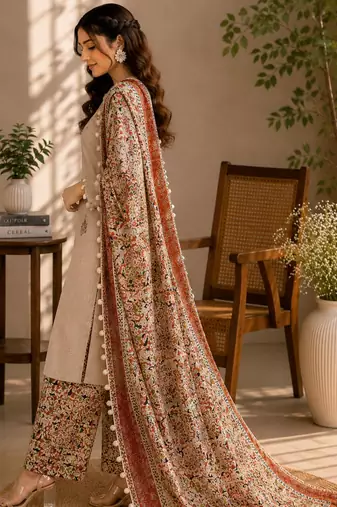 Women's Pure Cotton Unstitched Salwar Suit Material With Dupatta