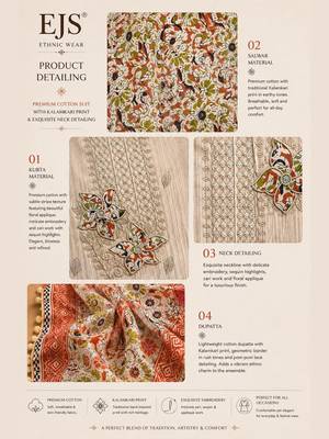 Women's  Cotton Unstitched Salwar Suit Material With Dupatta 5