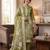 Olive colour muga cotton jamdani suit set