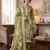 Olive colour muga cotton jamdani suit set