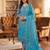 Grey colour muga cotton jamdani pichwai dress material