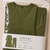 Olive green v-neck gathered kurta with pants
