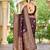 banarasi maroon saree with heavy jacquard border & golden buti weaving latest fancy saree collection