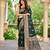soft satin banarasi green saree with jacquard border latest ethnic saree collection for festivals & weddings