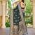 soft satin banarasi green saree with jacquard border latest ethnic saree collection for festivals & weddings