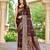 soft satin banarasi maroon saree with heavy jacquard border motif weaving latest ethnic saree collection