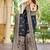 soft satin banarasi blue saree with heavy jacquard border & paisley motif weaving latest ethnic saree collection