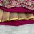 Hot Pink Bridal Lehenga Choli Dupatta Set Heavy Embroidery Wedding Lehenga Net For Women's