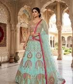 Sky Blue New Arrival Designer Lehenga for Wedding and Functions For Women's
