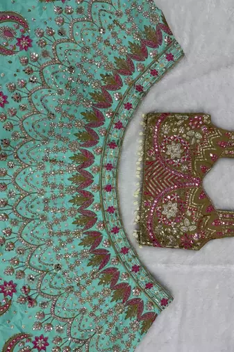 Sky Blue New Arrival Designer Lehenga for Wedding and Functions For Women's