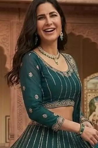 Teal Blue Designer Soft Net Lehenga Choli with Heavy Multi Thread Embroidery & Sequins Work For Women's