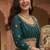 Teal Blue Designer Soft Net Lehenga Choli with Heavy Multi Thread Embroidery & Sequins Work For Women's