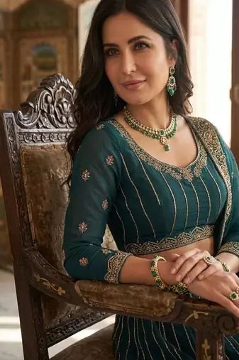 Teal Blue Designer Soft Net Lehenga Choli with Heavy Multi Thread Embroidery & Sequins Work For Women's