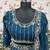 Teal Blue Designer Soft Net Lehenga Choli with Heavy Multi Thread Embroidery & Sequins Work For Women's