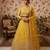 Yellow Premium Butterfly Net Embroidered Lehenga Choli with Dupatta For Women's
