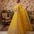 Yellow Premium Butterfly Net Embroidered Lehenga Choli with Dupatta For Women's