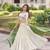 Off White ( Cream)  Silk Embroidered Umbrella Lehenga Festive WearFor Women's