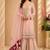 Pink fox georgette embroidered sharara set