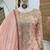 Pink fox georgette embroidered sharara set