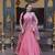 Peach Zari Sequence Embroidery Work Lehenga Choli With Printed Dupatta For Women's