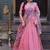 Peach Zari Sequence Embroidery Work Lehenga Choli With Printed Dupatta For Women's