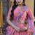 Peach Zari Sequence Embroidery Work Lehenga Choli With Printed Dupatta For Women's