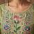 Green colour banarasi cotton suit set