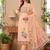 Pink colour banarasi cotton suit set