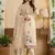 Beige banarasi cotton suit set