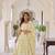 Yellow Vichitra Silk Lehenga with Dupatta For Women's