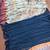 navy blue printed georgette saree with blouse