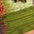 olive printed georgette saree with blouse