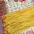 yellow printed georgette saree with blouse