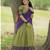 Mehendi kanjivaram silk blend with zari weaving work lehenga for traditional