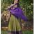 Mehendi kanjivaram silk blend with zari weaving work lehenga for traditional