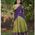 Mehendi kanjivaram silk blend with zari weaving work lehenga for traditional