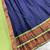 Navyblue kanjivaram silk half blend lehenga saree with blouse and dupatta
